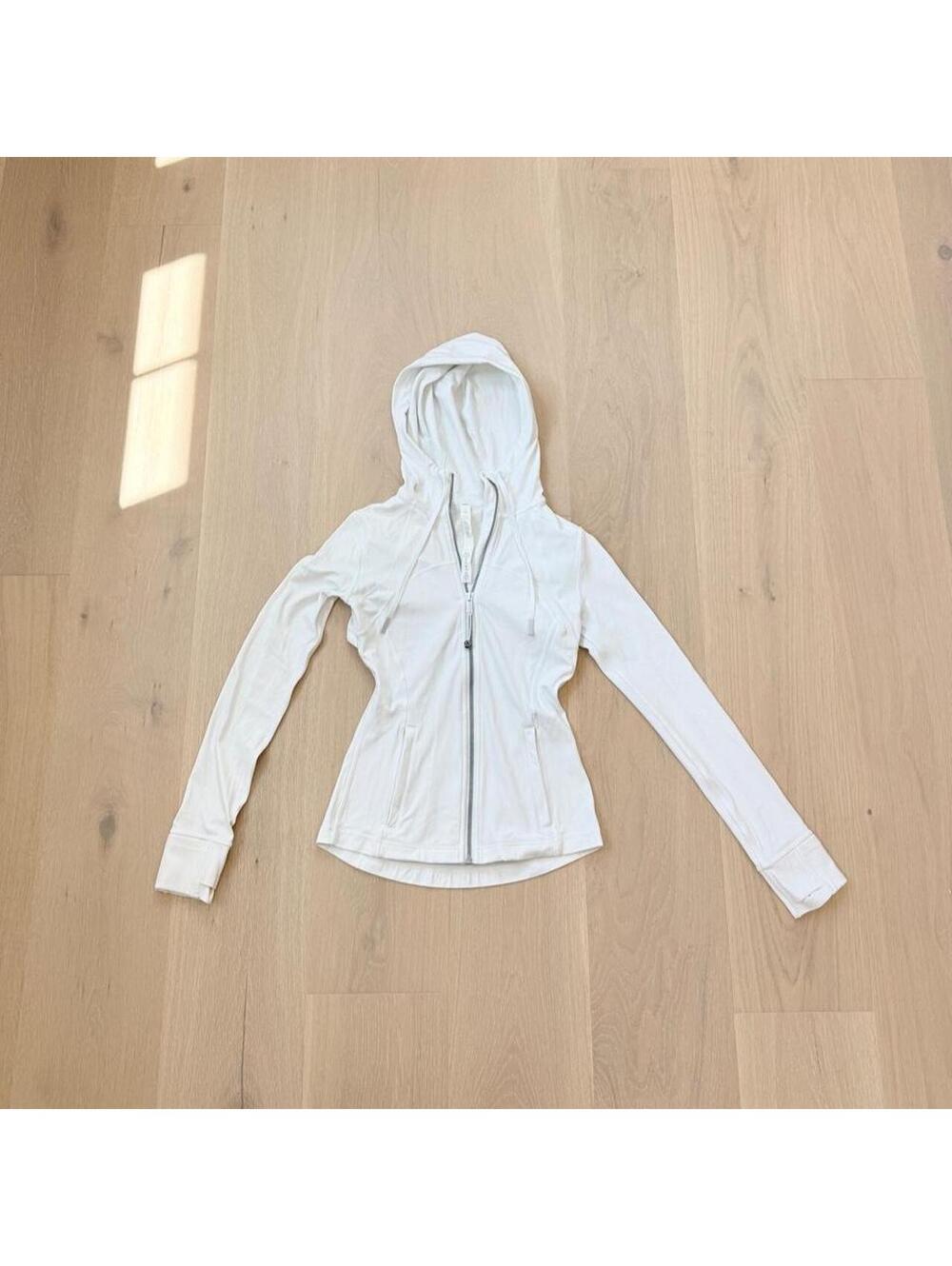 Lululemon Hooded Define Jacket Nulu White Size 4